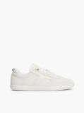 Μπεζ Δερμάτινα Sneakers Με Μίξη Υφών  Γυναίκες