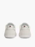 Μπεζ Δερμάτινα Sneakers Με Μίξη Υφών  Γυναίκες