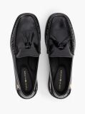 Μαύρο Δερμάτινα Loafers Με Tassel  Γυναίκες