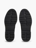 Black Pebble Grain Leather Chelsea Boots  Women