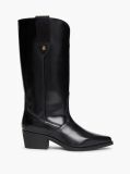 Black TH Monogram Leather Cowboy Boots  Women
