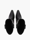 Black TH Monogram Leather Cowboy Boots  Women