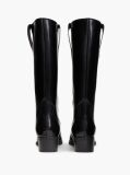 Black TH Monogram Leather Cowboy Boots  Women