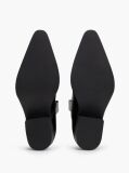 Black TH Monogram Leather Cowboy Boots  Women