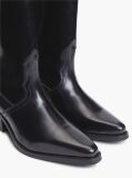 Black TH Monogram Leather Cowboy Boots  Women