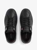 Μαύρο Δερμάτινα Sneakers Με Ανάγλυφο Φινίρισμα  Γυναίκες