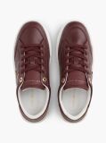 Κόκκινο Δερμάτινα Sneakers Με Ανάγλυφο Φινίρισμα  Γυναίκες