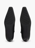 Black Kitten Heel Leather Ankle Boots  Women
