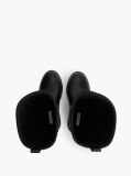 Black TH Monogram Knee-High Cleat Rain Boots  Women