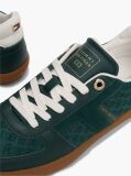 Green Embossed TH Monogram Leather Sneakers  Women