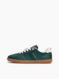 Green Embossed TH Monogram Leather Sneakers  Women