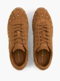 Καφέ Δερμάτινα Sneakers Με Τρούκς  Γυναίκες