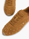 Καφέ Δερμάτινα Sneakers Με Τρούκς  Γυναίκες