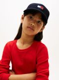Blue Kids' Wavy Flag Seersucker Baseball Cap  Kids Unisex