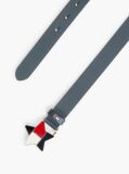 Blue Kids’ Leather Star Flag Buckle Belt  Girls