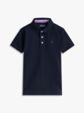 Blue Organic Cotton Polo Shirt  Boys