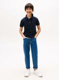 Blue Organic Cotton Polo Shirt  Boys