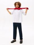 Μπλε Παντελόνι Με Κορδόνι Από Μείγμα Λινού  Αγόρια