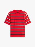 Red Flag Embroidery Crew Neck T-Shirt  Boys