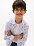 Multi All Over Mini Print Shirt Long Sleeve  Boys
