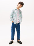 Multi 1985 Καρό Πουκάμισο Με Κεντητό Σημαιάκι  Αγόρια