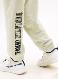 Green Varsity Embroidery Regular Joggers  Boys