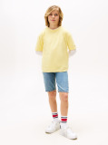 Yellow Tonal Flag Embroidery T-Shirt  Boys