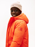 Orange Essential Logo Patch Hooded Parka  Boys