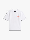 White Seasonal Texture Print Short Sleeve Tee  Boys