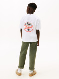 White Seasonal Texture Print Short Sleeve Tee  Boys