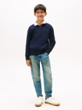 Blue Half-Zip Cable Knit Jumper  Boys