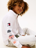 White Camp Tommy Multi Print Long Sleeve Polo  Boys