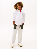 White Camp Tommy Multi Print Long Sleeve Polo  Boys