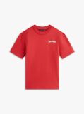 Red Textured Back Logo Jersey T-Shirt  Boys