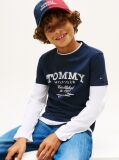 Blue Logo Print T-Shirt  Boys