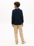 Blue Monotype Graphic Crew Neck Sweater  Boys
