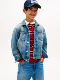 Μπλε Denim Trucker Τζάκετ Με Πίσω Σχέδιο  Αγόρια