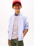 Blue Stretch Cotton Poplin Shirt  Boys
