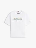 White 3D Flag Graphic Jersey T-Shirt  Boys