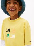 Yellow 3D Flag Graphic Jersey T-Shirt  Boys