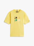 Yellow 3D Flag Graphic Jersey T-Shirt  Boys
