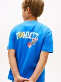 Blue Sticker Print Back Graphic Jersey T-Shirt  Boys