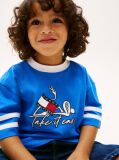 Blue Wavy Flag Graphic Jersey T-Shirt  Boys