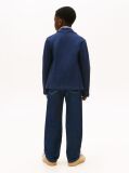 Blue Festive Pique Texture Regular Fit Blazer  Boys