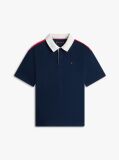 Blue Regular Colour-Block Jersey Rugby Polo Shirt  Boys