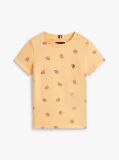 Orange Print Jersey Crew Neck T-Shirt  Boys