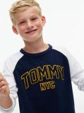 Μπλε T-Shirt Με Colour-Blocked Varsity Λογότυπο  Αγόρια