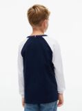 Μπλε T-Shirt Με Colour-Blocked Varsity Λογότυπο  Αγόρια