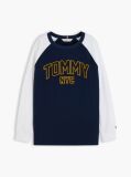 Μπλε T-Shirt Με Colour-Blocked Varsity Λογότυπο  Αγόρια