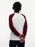 Άσπρο T-Shirt Με Colour-Blocked Varsity Λογότυπο  Αγόρια